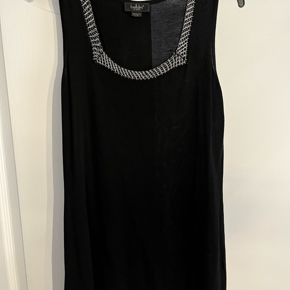 2 piece Belldini cardigan and tank top black and silver size large - Picture 5 of 10